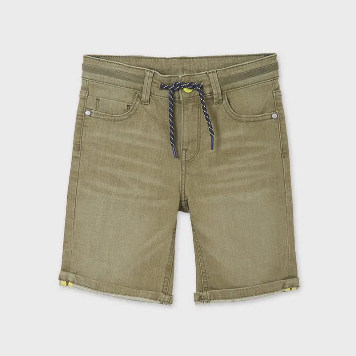 Denim Short for Teen Boy Hunt Green Mayoral