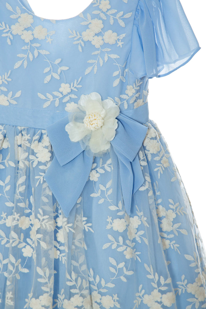 Dress Kids Girl Party Blue - Blue Porcelain - Kids Chic