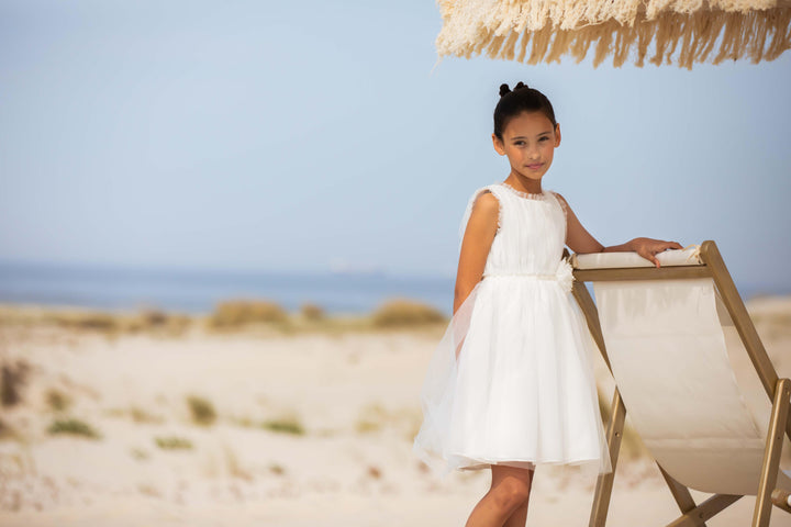 Dress Kids Girl Party Gold - Ivory - Kids Chic