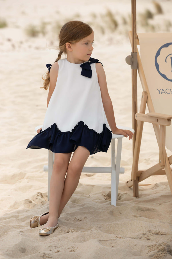 Dress Mg Party Yatch Club - White - Kids Chic