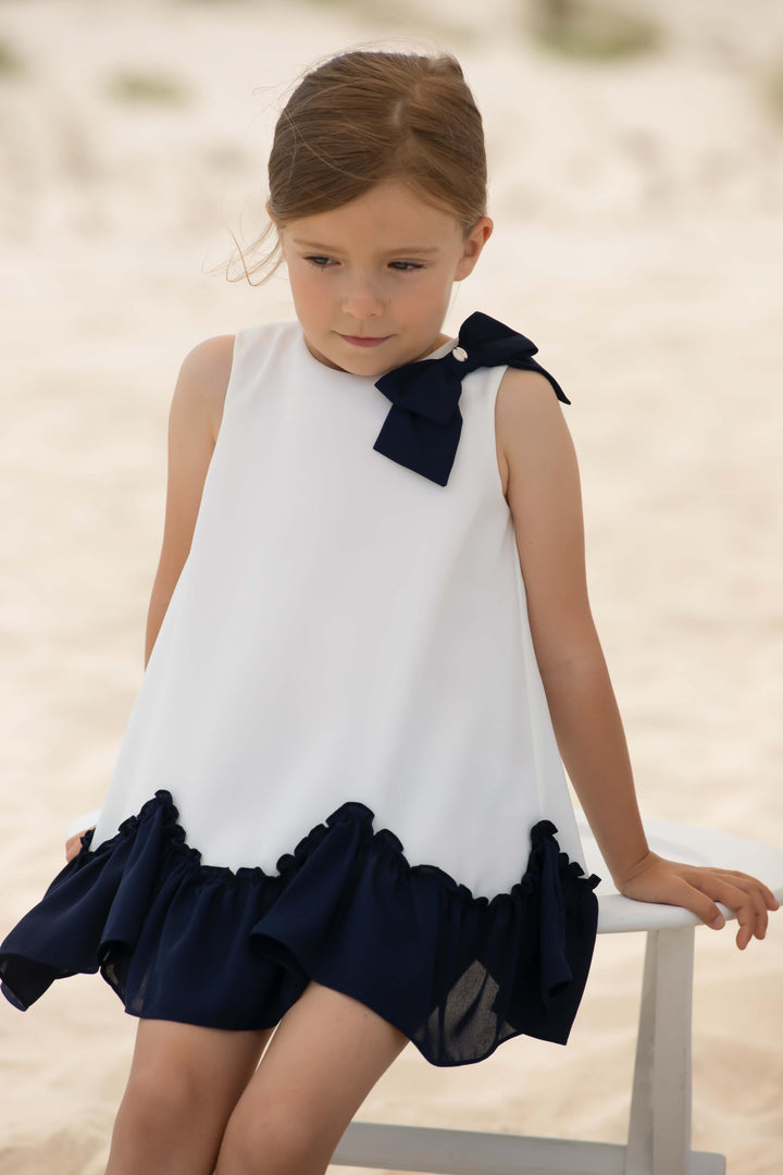 Dress Mg Party Yatch Club - White - Kids Chic