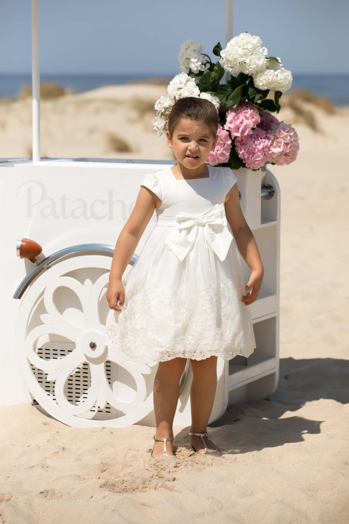 Dress Special Occasion Girl - Ecru Embroidered - Kids Chic