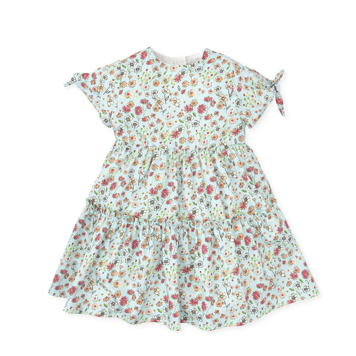 Aquamarine E-Ldta Frambuesa woven dress for children, with a vibrant and breezy summer design, perfect for warm days.