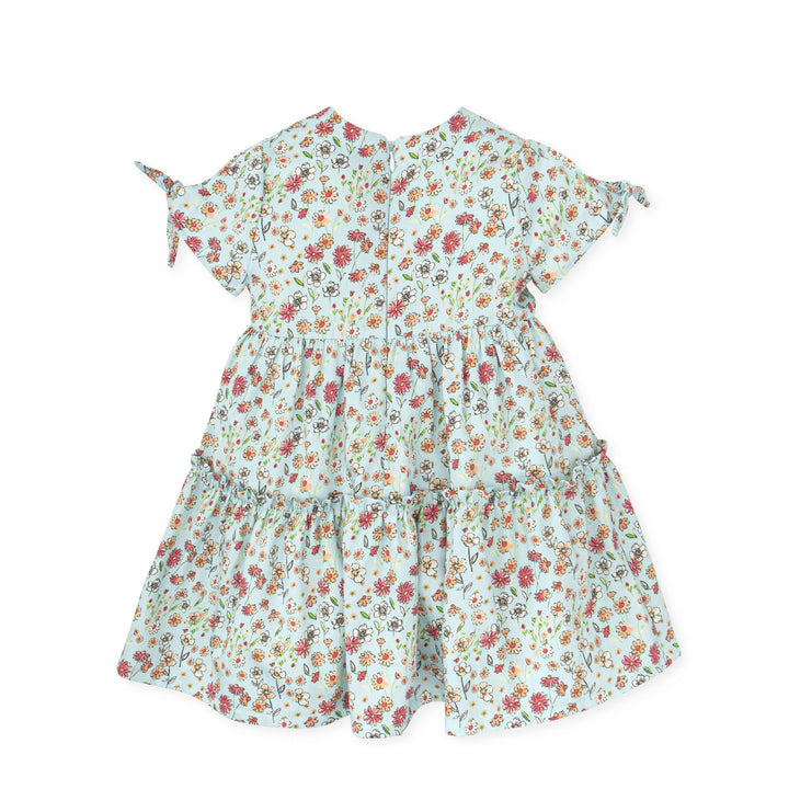 Aquamarine E-Ldta Frambuesa woven dress for children, with a vibrant and breezy summer design, perfect for warm days.