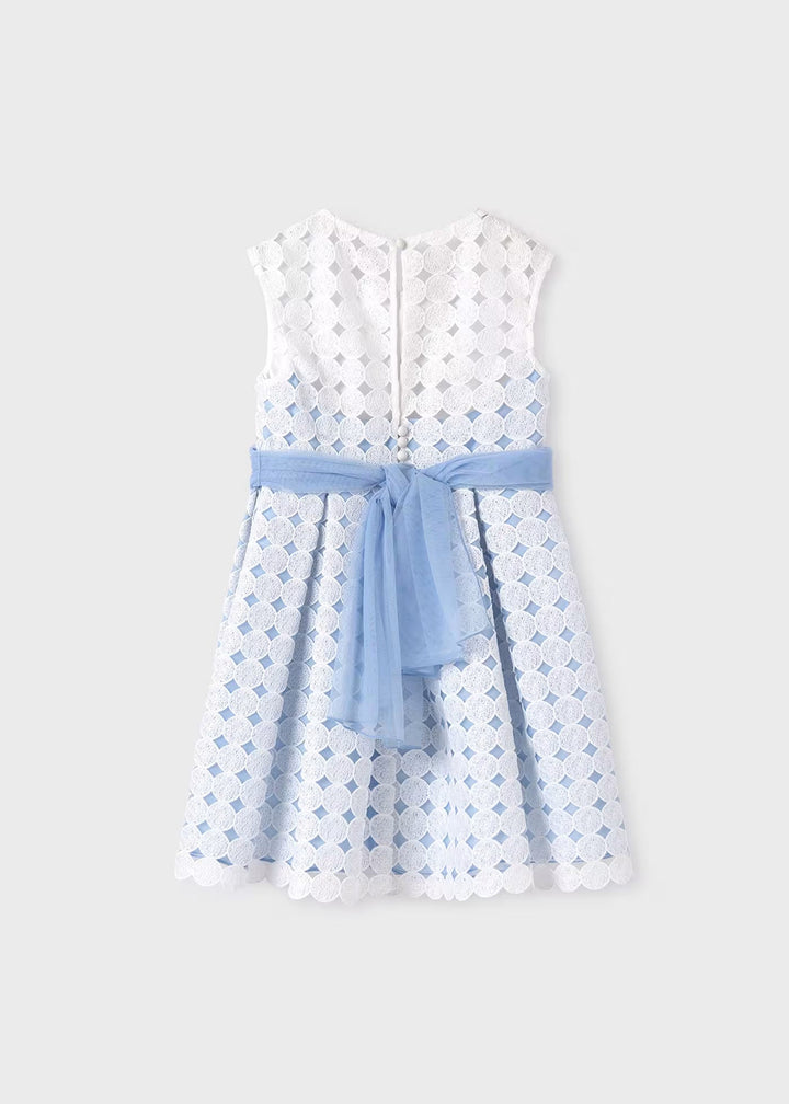 Embroidered dress - Sky blue - Kids Chic