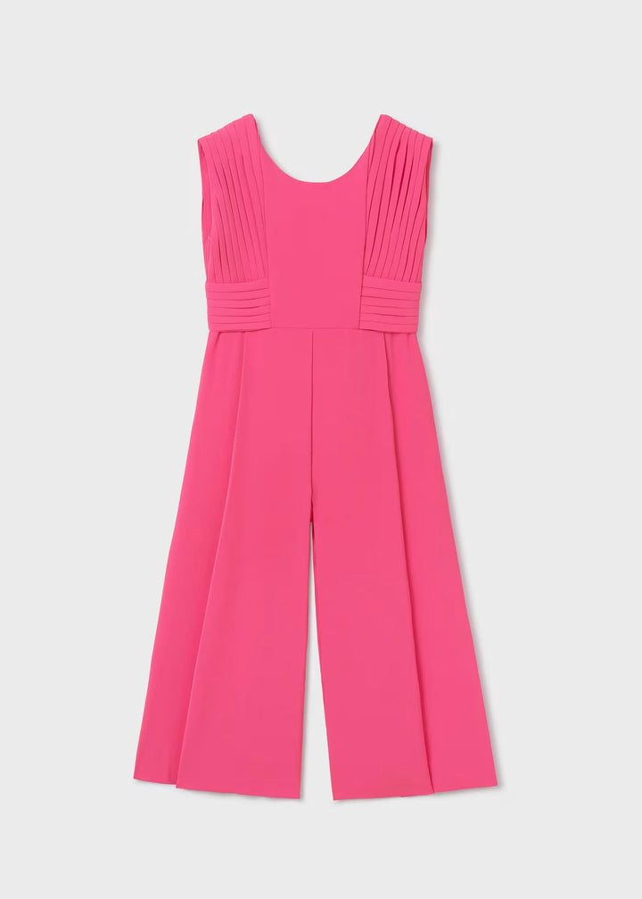 Fluid crepe jumpsuit - Fuchsia - Kids Chic