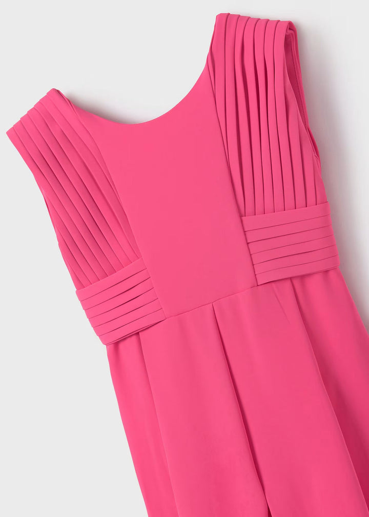 Fluid crepe jumpsuit - Fuchsia - Kids Chic