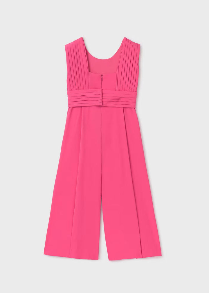 Fluid crepe jumpsuit - Fuchsia - Kids Chic