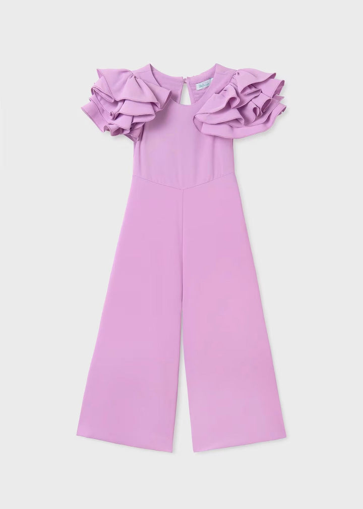 Fluid crepe jumpsuit - Mauve - Kids Chic