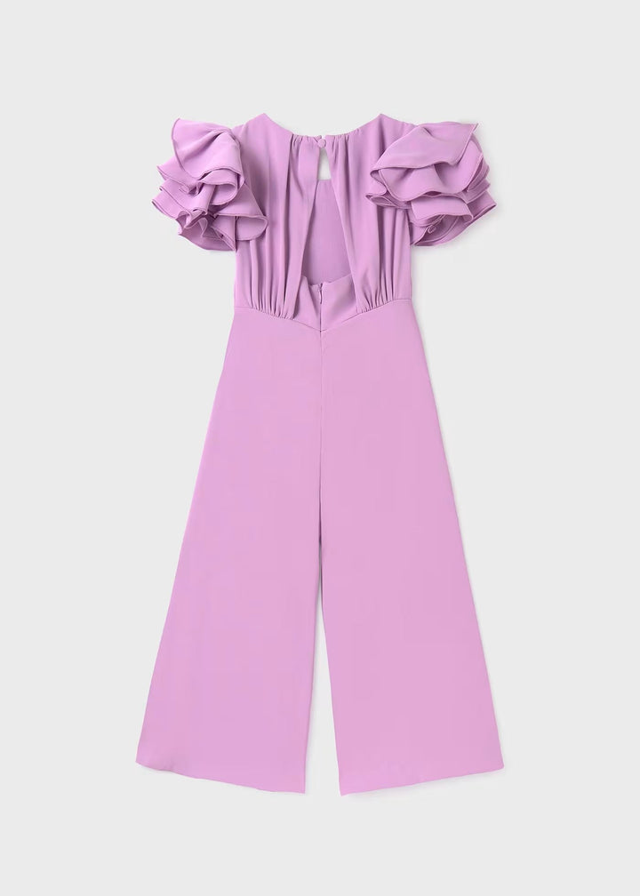 Fluid crepe jumpsuit - Mauve - Kids Chic