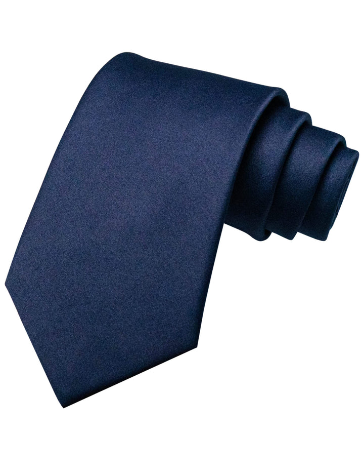 Navy Blue Tie and Pocket Square Set for Men (Copy) Prince Kyle