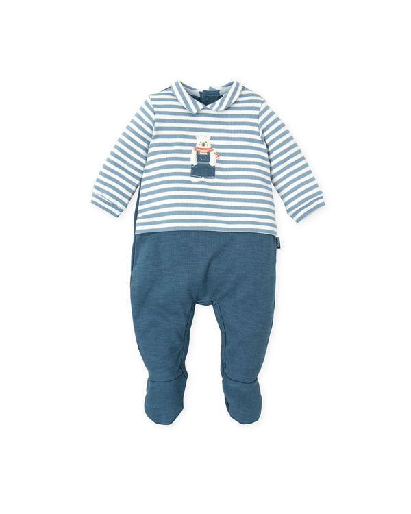 STEEL BEAR ROMPER BABY BOY