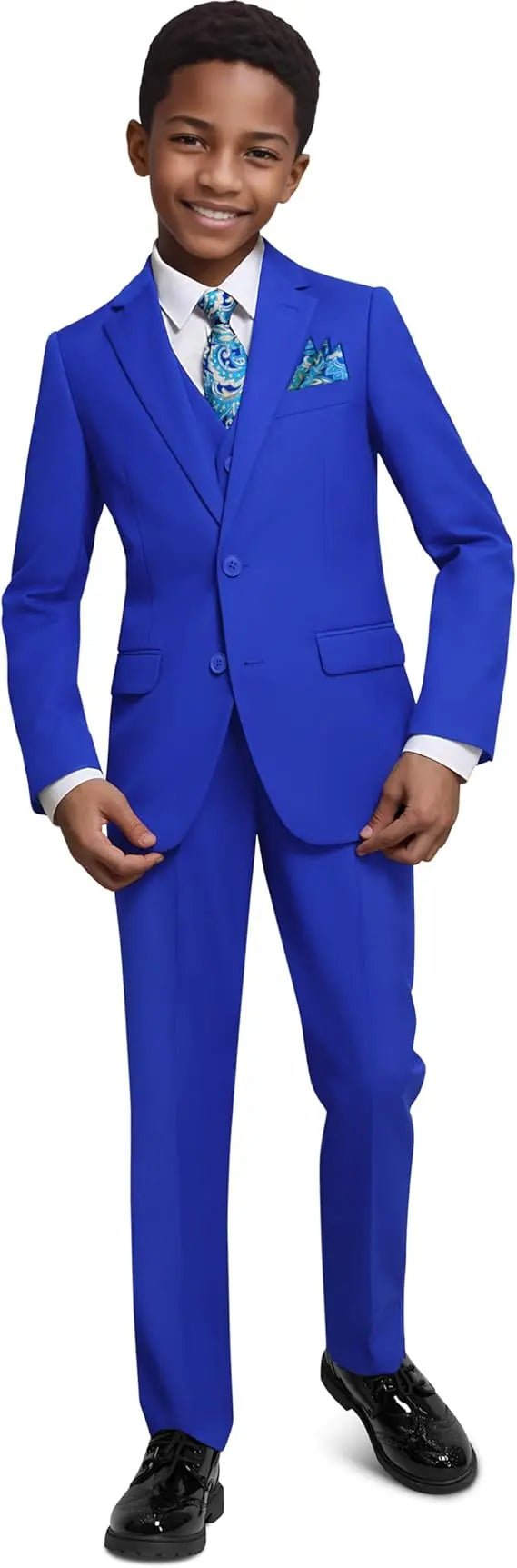 Suit for Boys: 5 Pieces Set Royal Blue🪡 🧵Proudly made in Canada 🇨🇦 Kids Chic