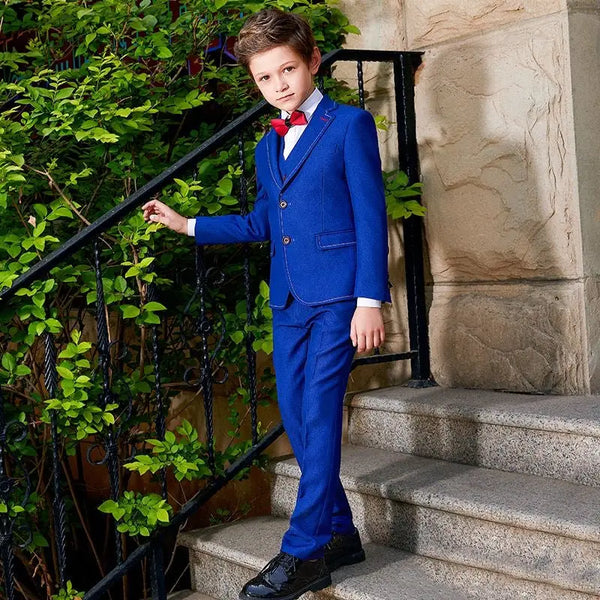 Suit for Boys: 6 Pieces Set Navy Kids Chic