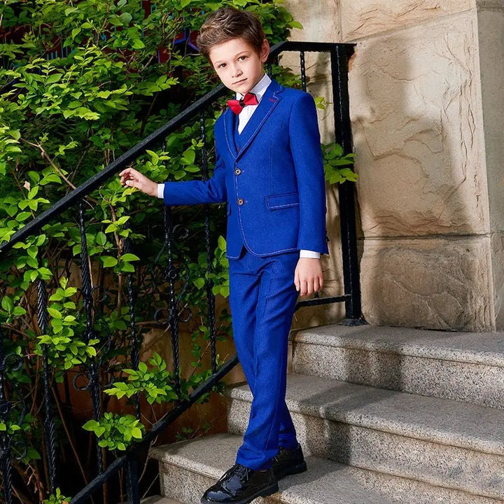 Suit for Boys: 6 Pieces Set Navy Kids Chic