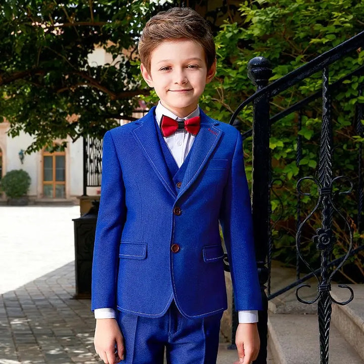 Suit for Boys: 6 Pieces Set Navy Kids Chic