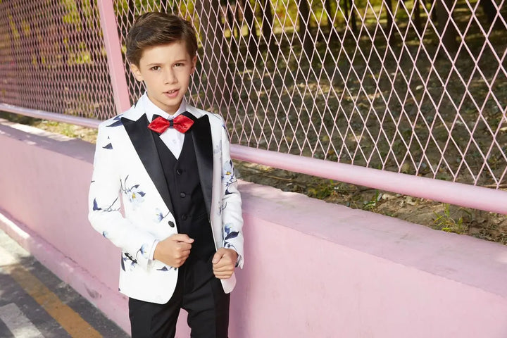 Suit for Boys: 6 Pieces Set black & White Kids Chic