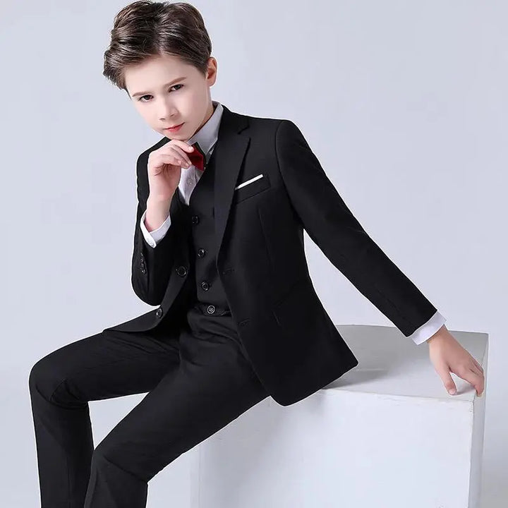 Suit for boys: 3 pieces Set - Black Kids Chic