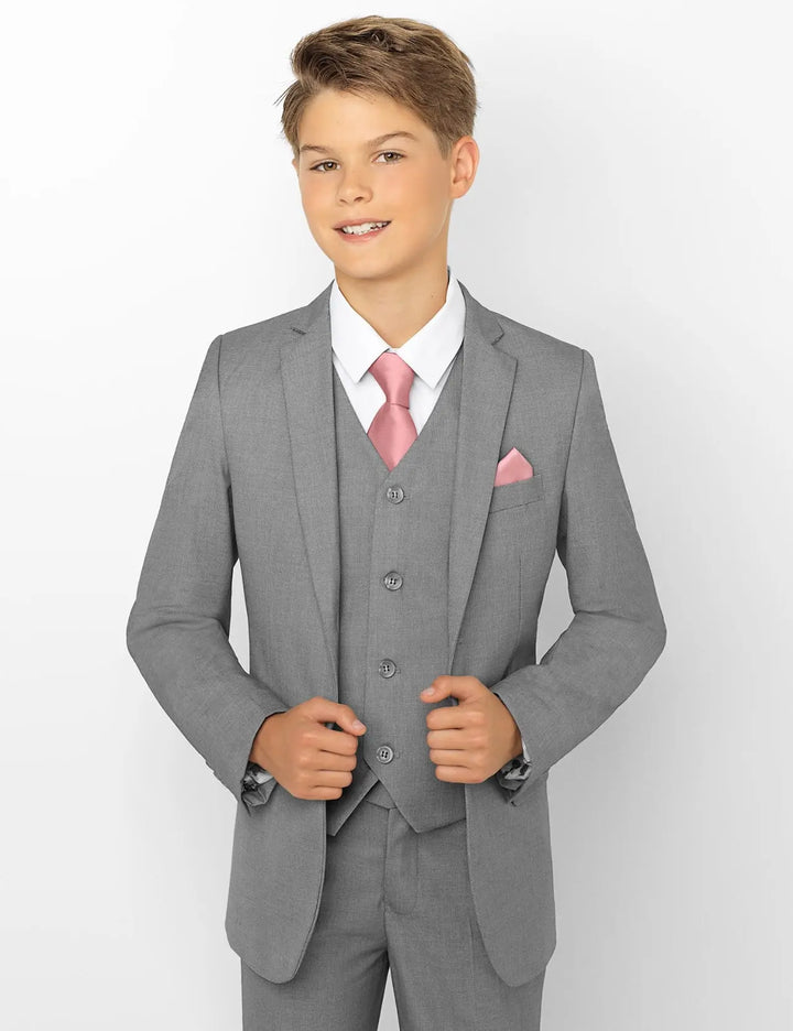 Suit for boys: 5 pieces Set - Charcoal Kids Chic