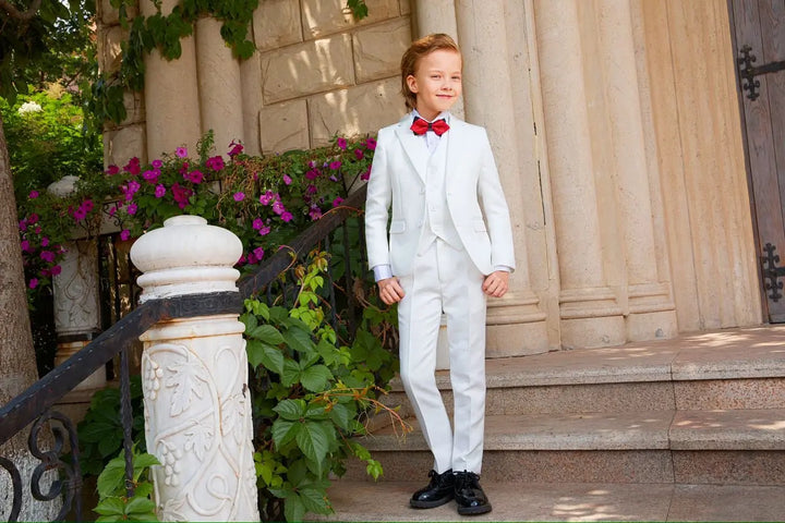 Suit for boys: 5 pieces Set - White Kids Chic