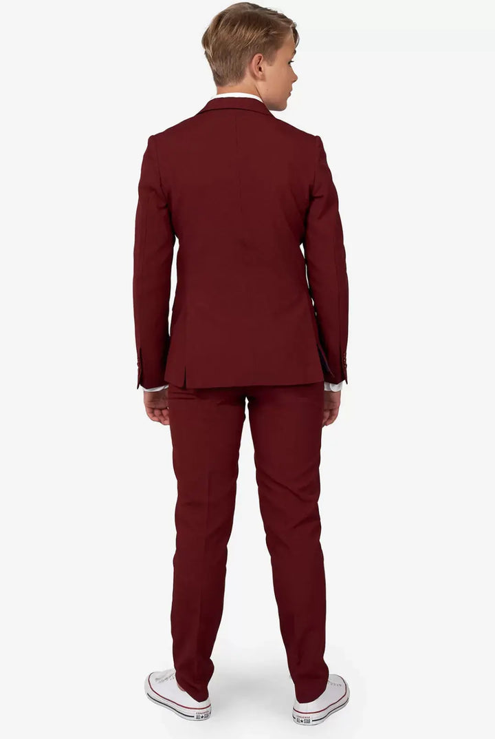 Suit for boys: 5 pieces Set - burgundy Kids Chic