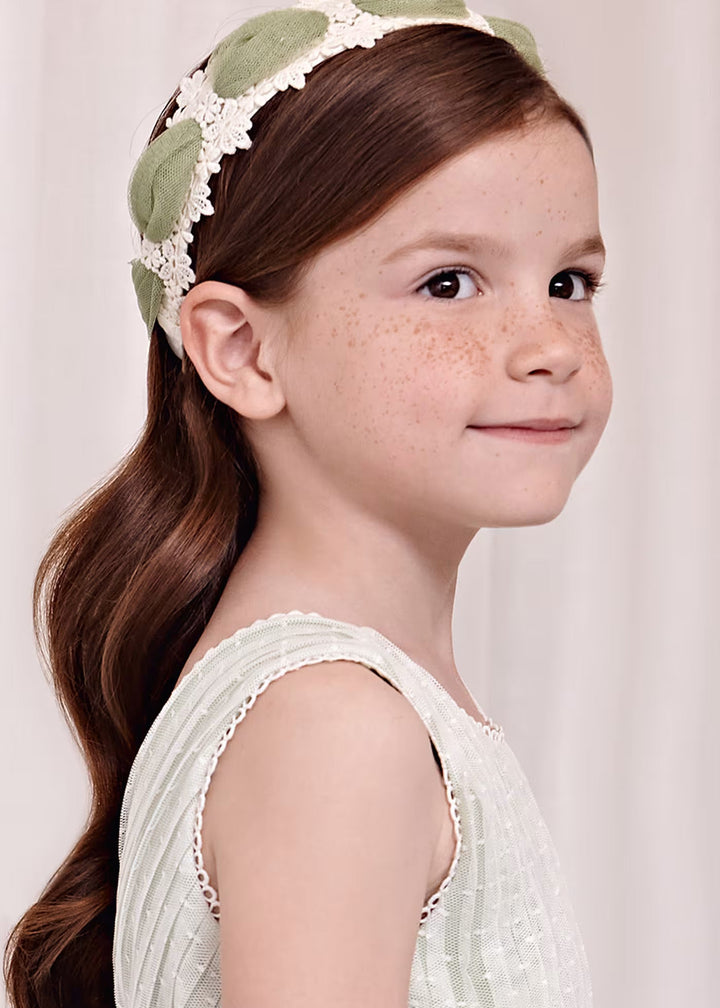 Tulle headband - Green - Kids Chic