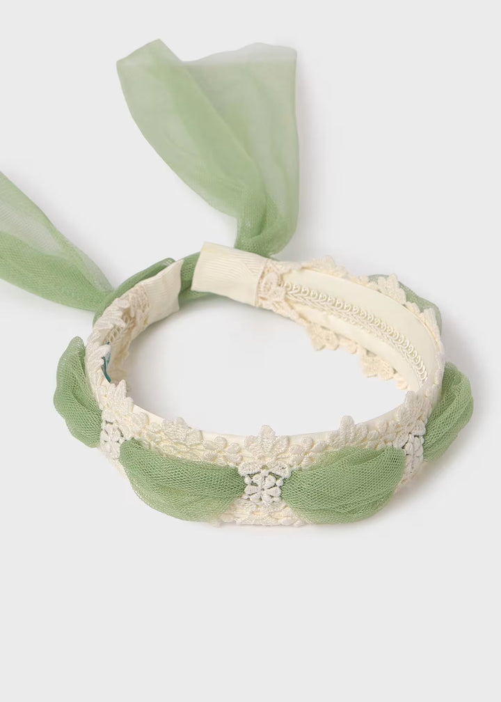 Tulle headband - Green - Kids Chic