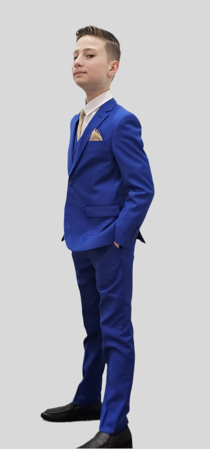 Bechic Halifax Kids’ Antigo Blue Suit – Premium Italian Handmade Quality, Best Selling in Canada Be Chic