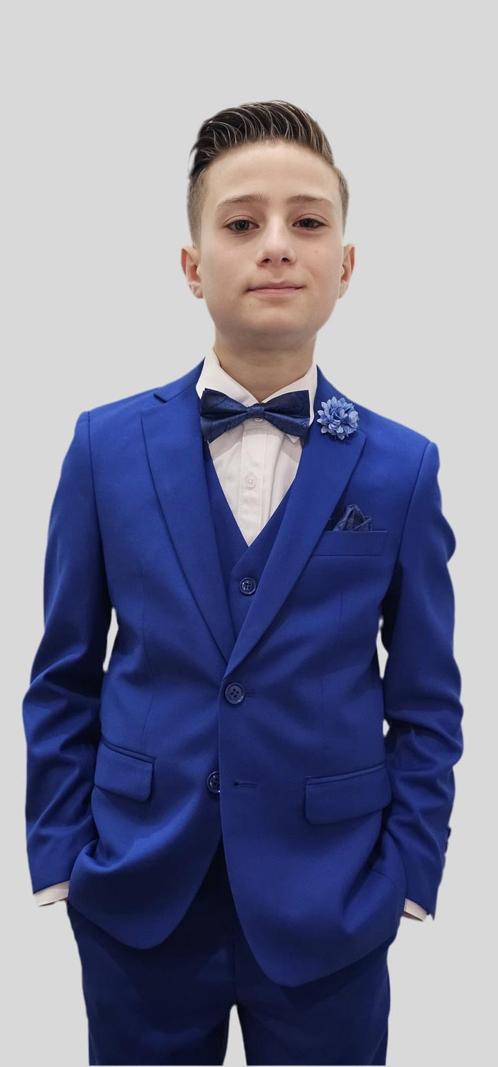 Bechic Halifax Kids’ Antigo Blue Suit – Premium Italian Handmade Quality, Best Selling in Canada Be Chic