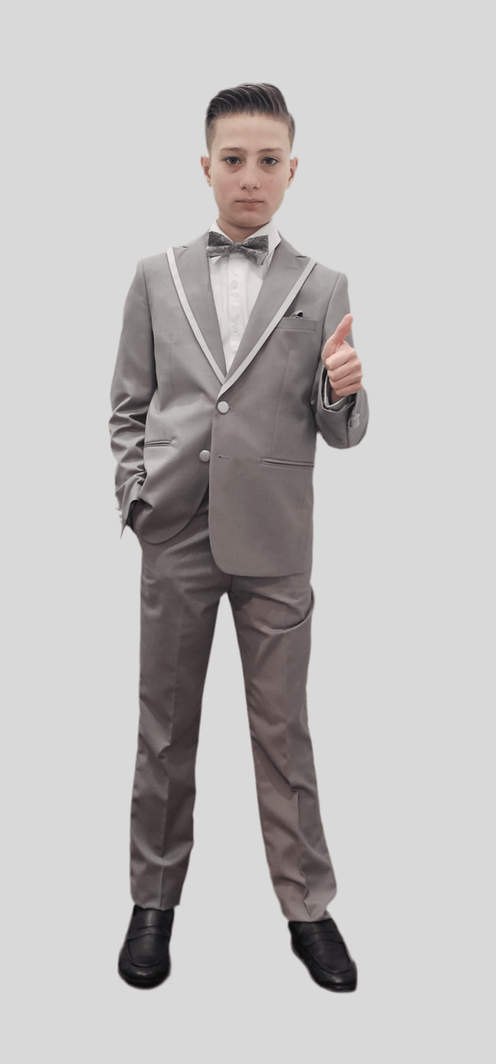 Bechic Halifax Kids’ Grey Suits – Premium Italian Handmade Quality, Best Selling in Canada - Be Chic