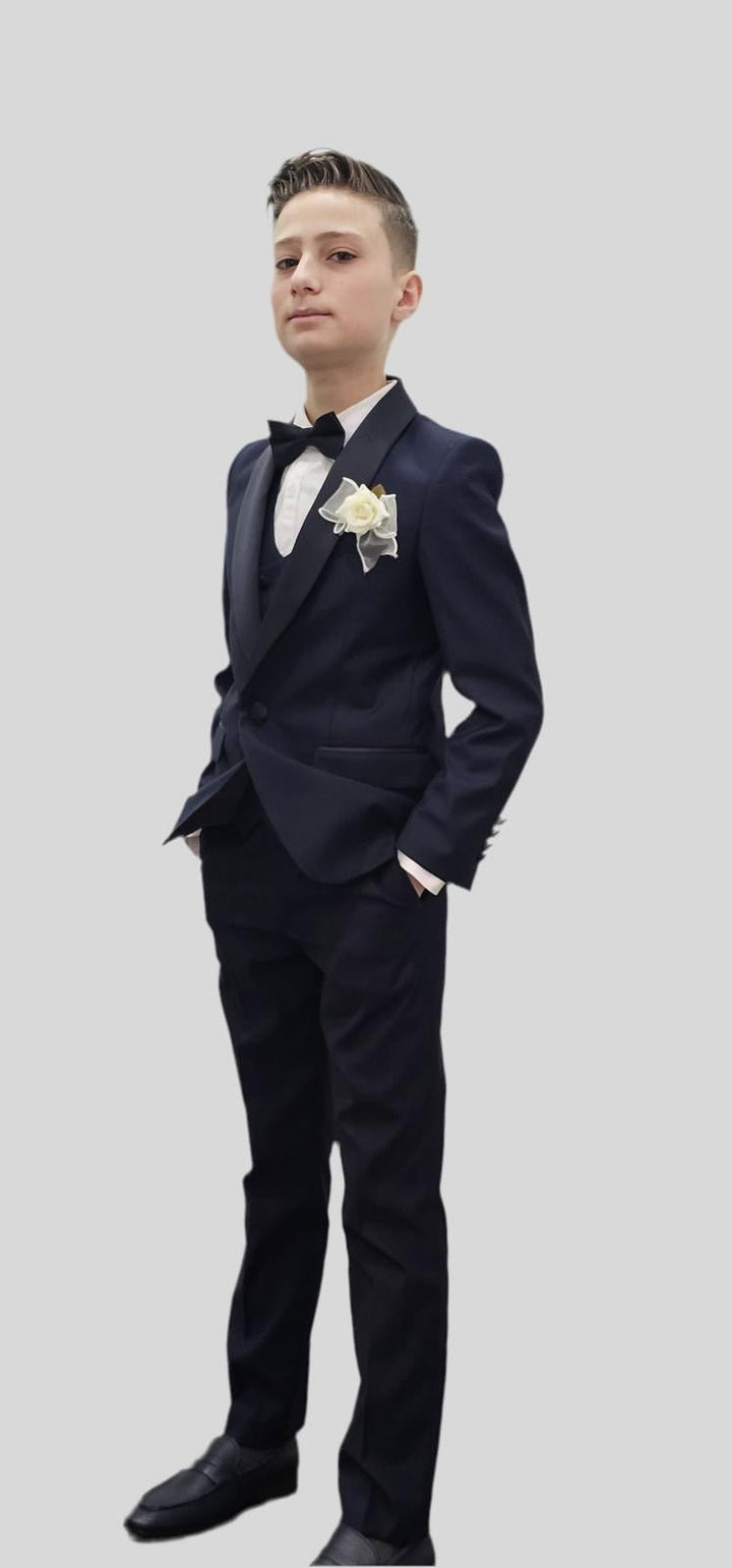 Bechic Halifax Kids’ Navy Suit – Premium Italian Handmade Quality, Best Selling in Canada - Be Chic
