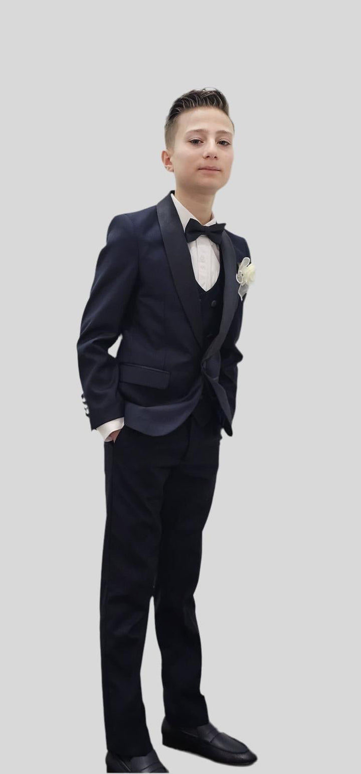Bechic Halifax Kids’ Navy Suit – Premium Italian Handmade Quality, Best Selling in Canada - Be Chic