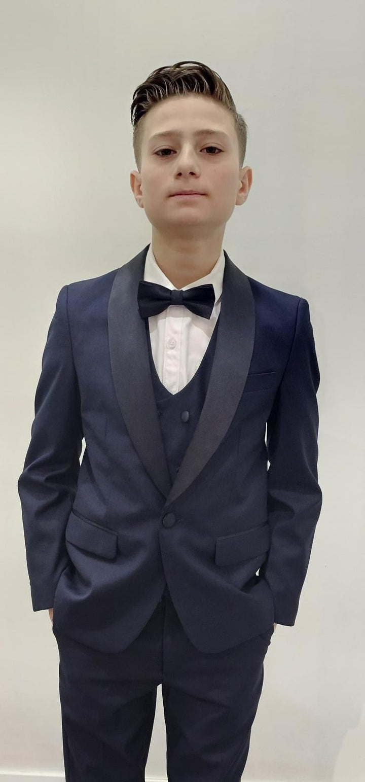 Bechic Halifax Kids’ Navy Suit – Premium Italian Handmade Quality, Best Selling in Canada - Be Chic