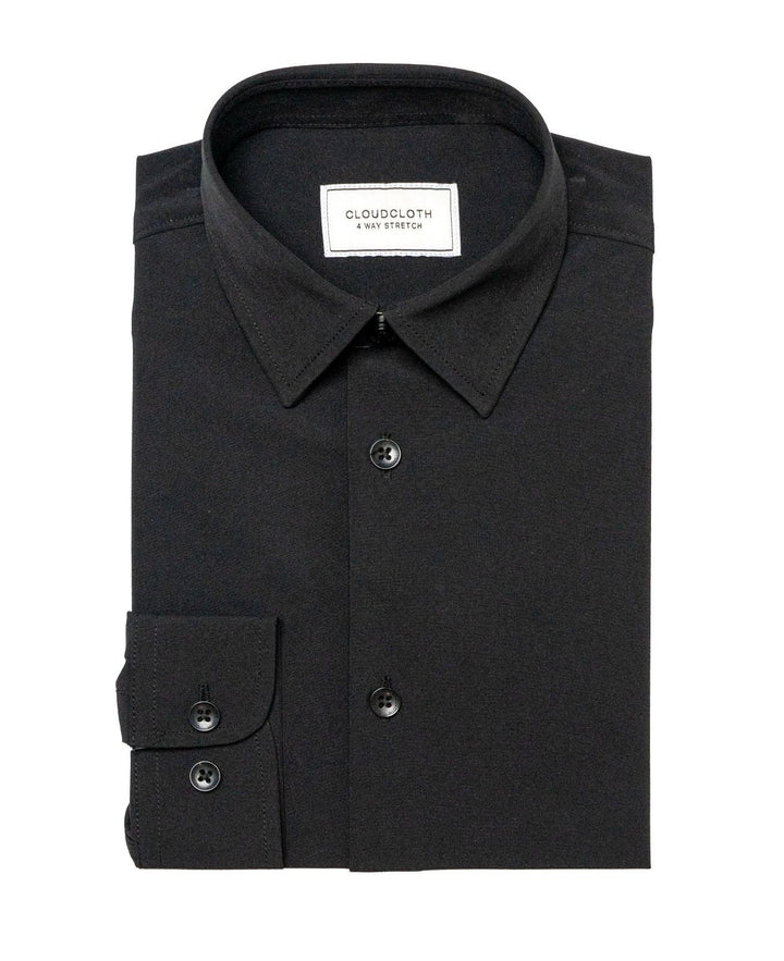 Black Slim Fit Button - Down Shirt – Casual & Formal Wear, Stylish & Comfortable - Be Chic
