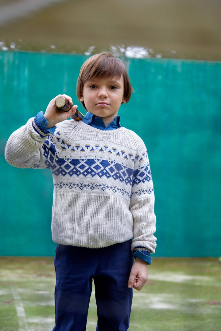 Boy Gouache Shirt - Indigo hi - Be Chic
