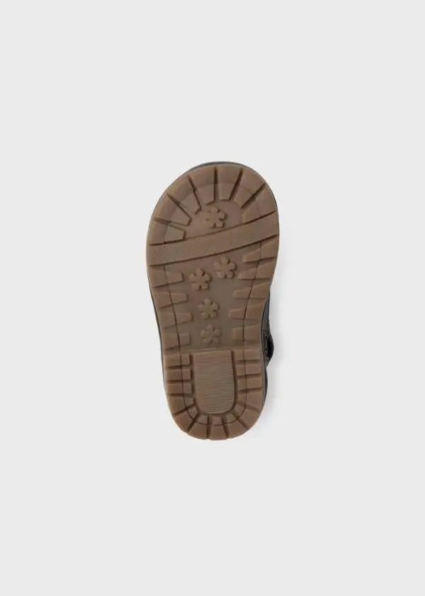 Casual bootie for baby boy - Chocolate - Be Chic
