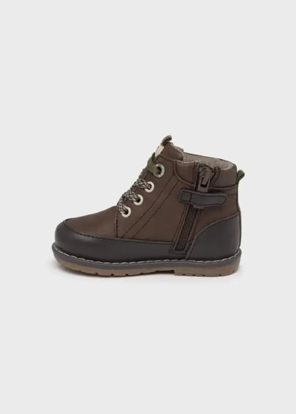 Casual bootie for baby boy - Chocolate - Be Chic