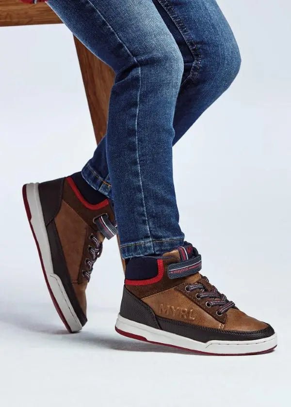 City bootie for boy - Oak - Be Chic