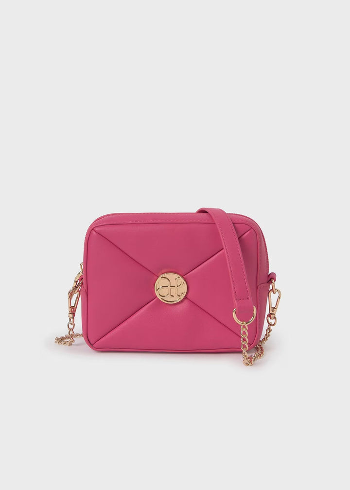 Girl Logo Quilted Bag - Fuchsia - Be Chic