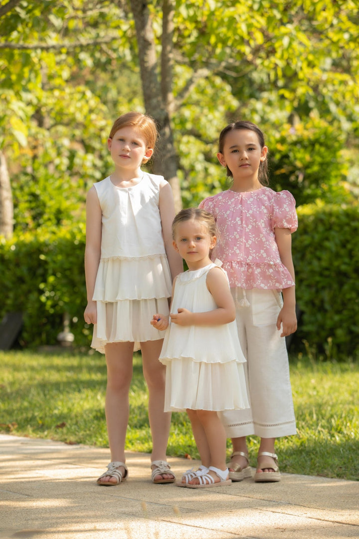 Girls Dress - Crème - Be Chic