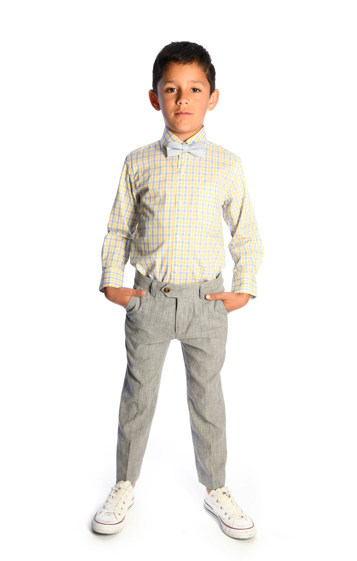 2 pieces suit set for Boys - Gray App Man