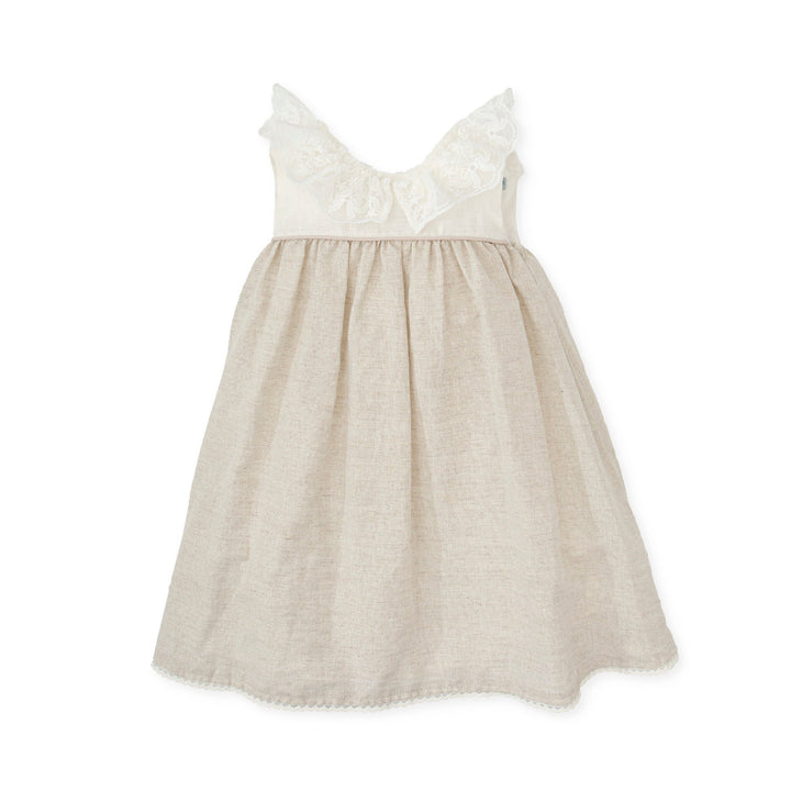 Kendo WOVEN DRESS - SAND - Be Chic