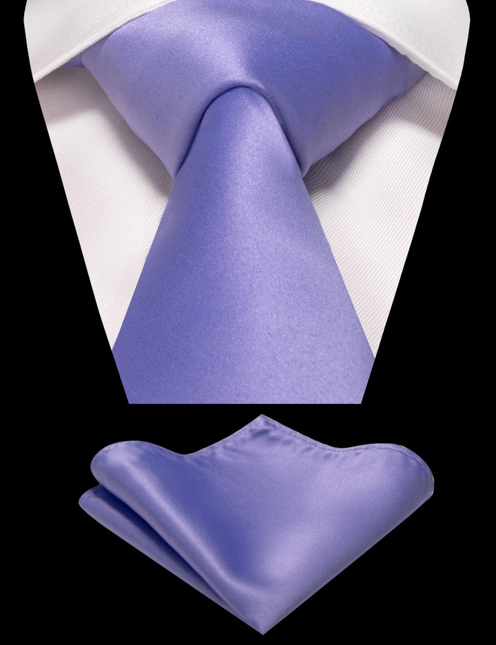 Lavender Tie and Pocket Square Set for Men Prince Kyle