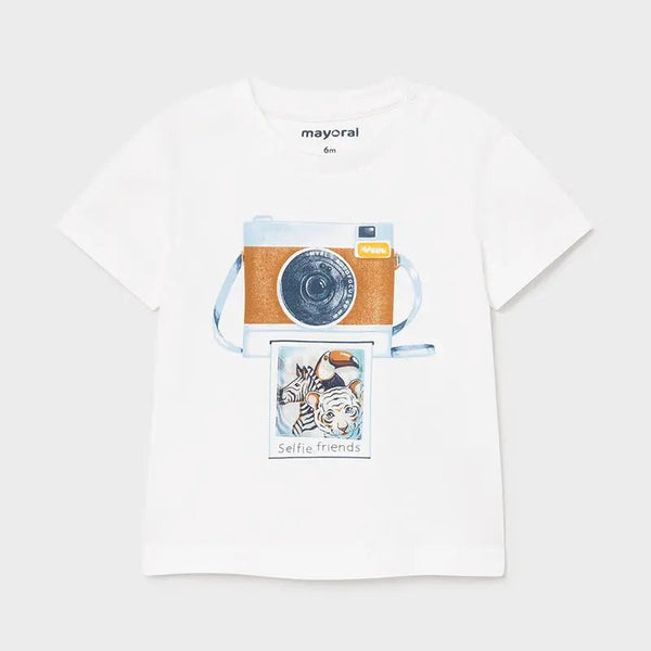 Lenticular T-shirt S/s for Baby Boy White - Be Chic