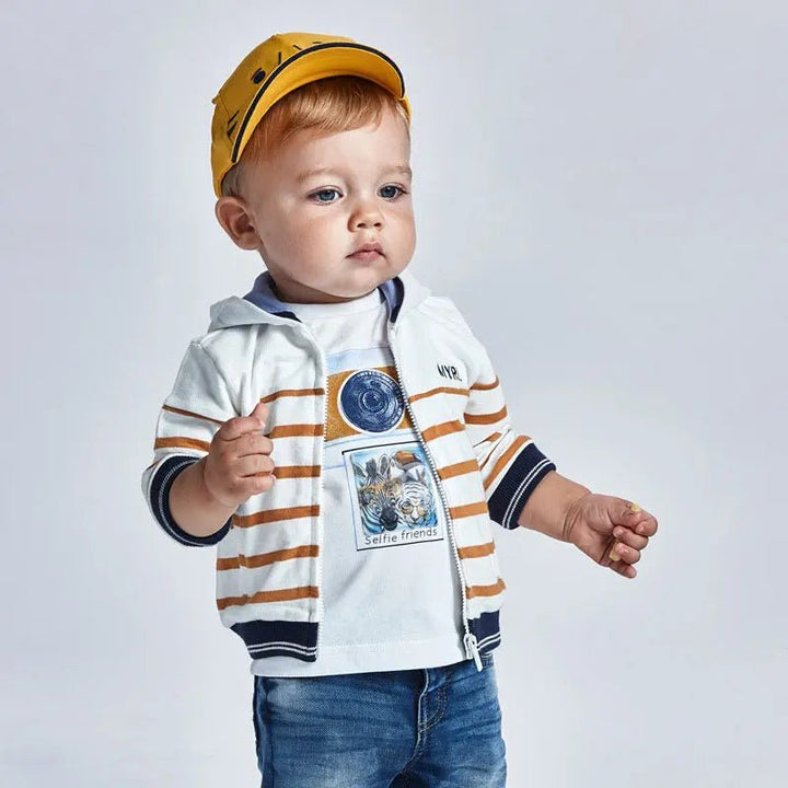 Lenticular T-shirt S/s for Baby Boy White - Be Chic