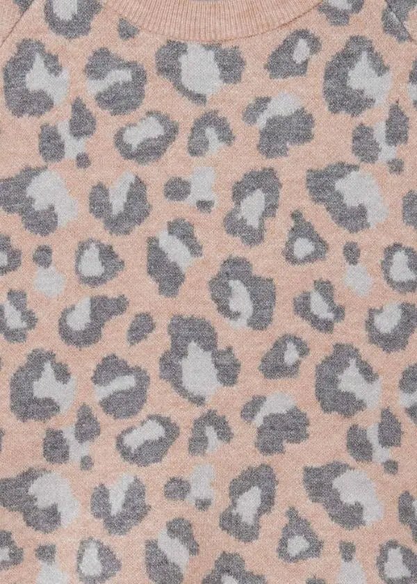 Leopard print sweater for teen girl - Makeup - Be Chic