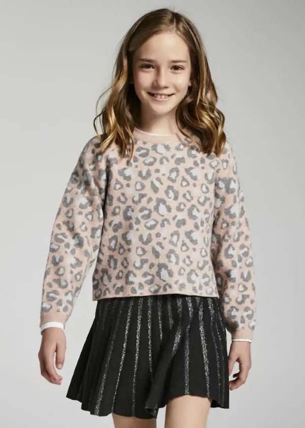 Leopard print sweater for teen girl - Makeup - Be Chic