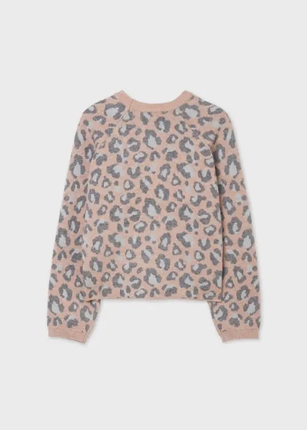 Leopard print sweater for teen girl - Makeup - Be Chic