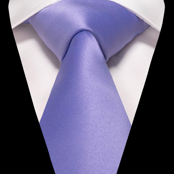 Light Purple Tie and Pocket Square Set for Men - Be Chic