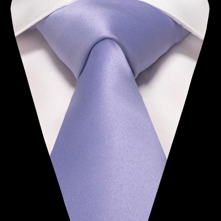 Light Lavender Tie and Pocket Square Set for Men Prince Kyle